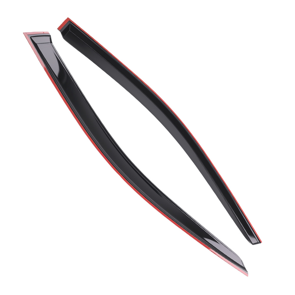 Door Rain Shields compatible for Ford Ranger Dual Cab 2022-2024 Weather Guards Black 4PC