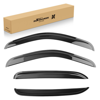 4PC Rain Guard Deflectors compatible for Chevy Silverado GMC Sierra Crew Cab 07-14