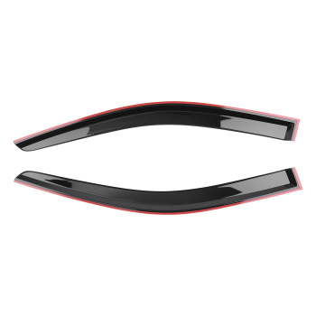 4PC Side Window Deflectors compatible for Chevy Silverado Crew Cab 2014-2019 Outside Mount