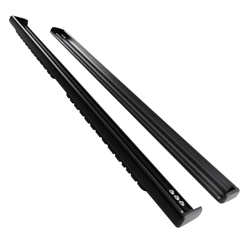 Non-Slip Black Running Board compatible for Nissan Titan Crew Cab 2004-24 Aluminum