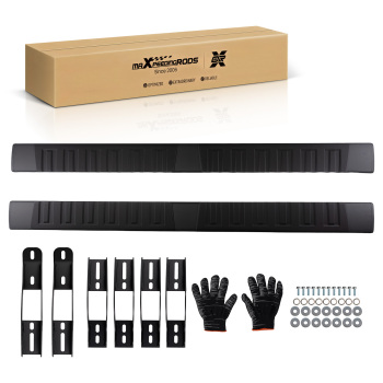 Non-Slip Nerf Bar compatible for Toyota Tundra Double Cab 2007-2021 Aluminum Black