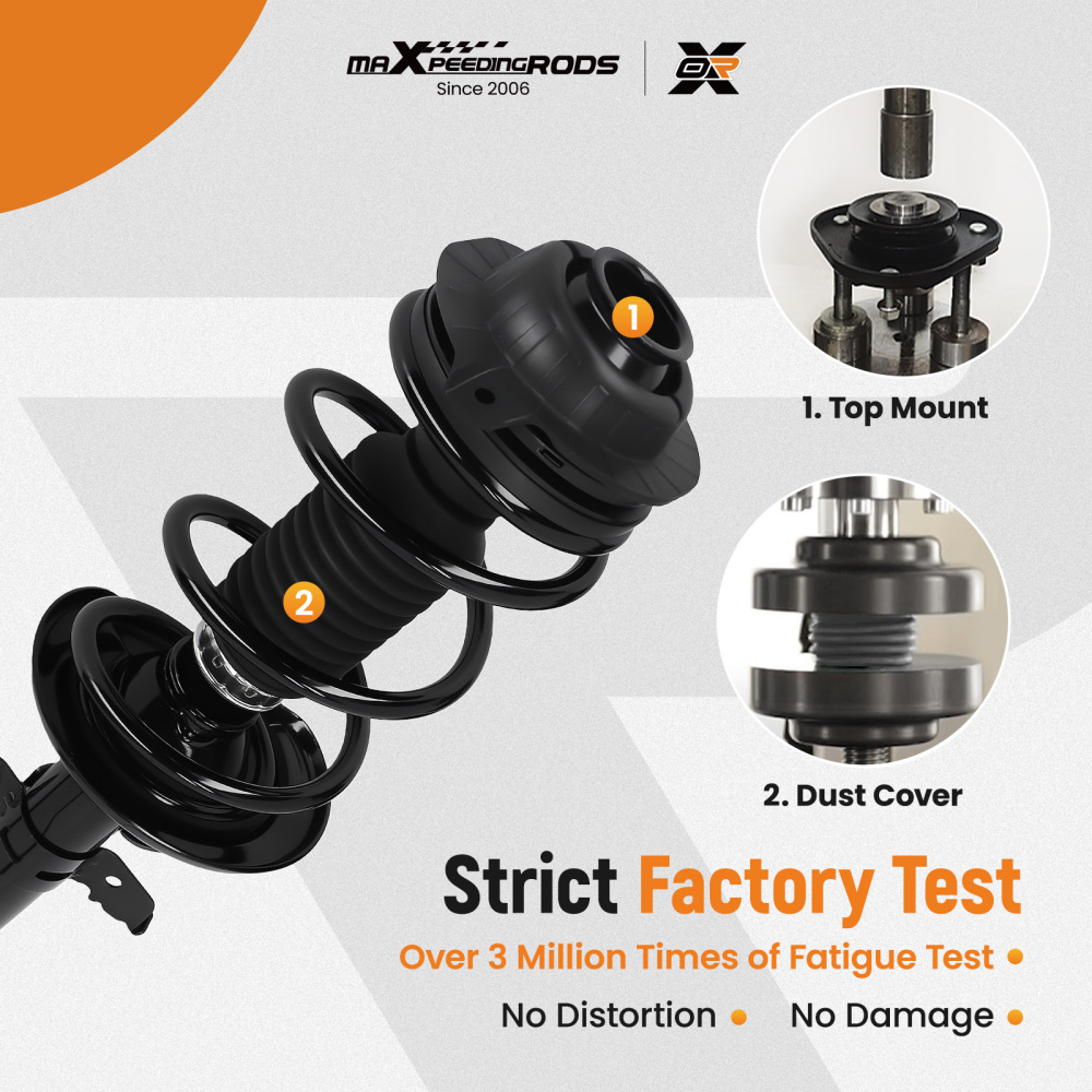 Front Rear Struts Shocks Assembly compatible for Dodge Dart 2013-2016 172642 172641