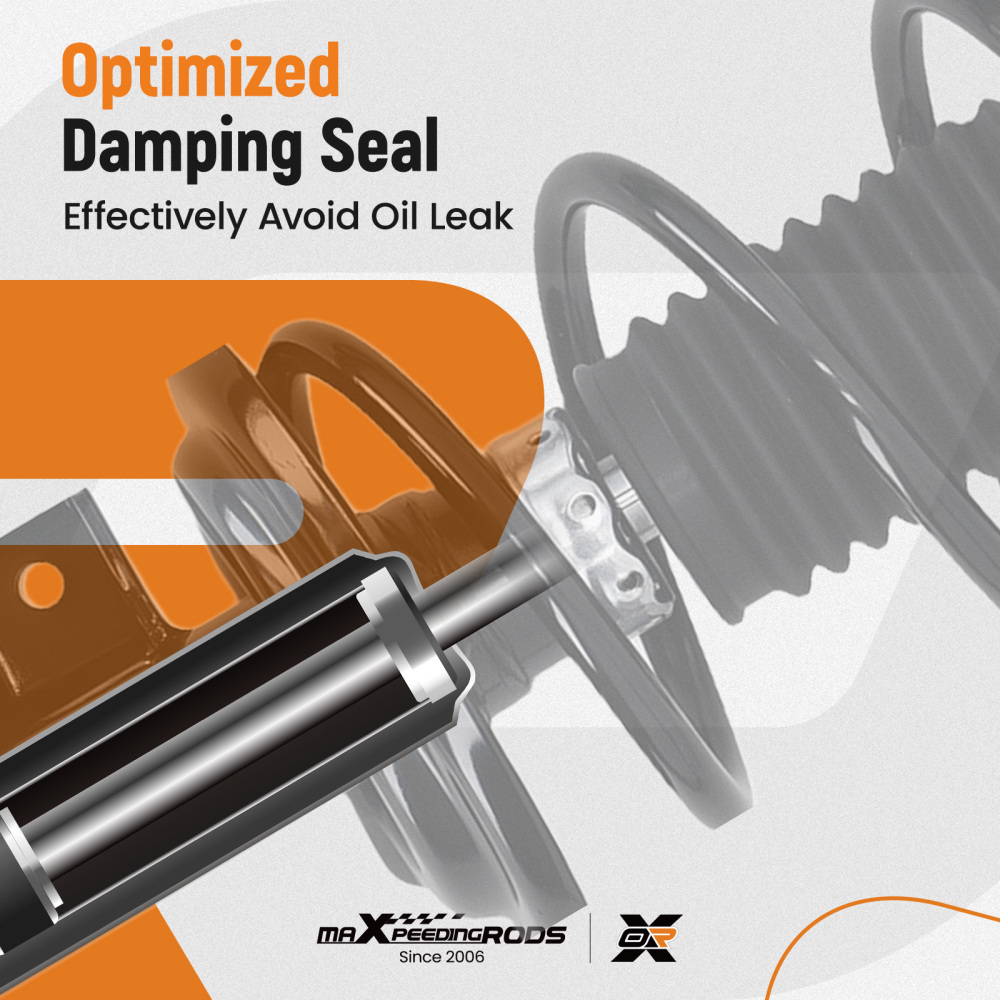 Front Rear Struts Shocks Assembly compatible for Dodge Dart 2013-2016 172642 172641