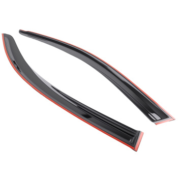 Acrylic Window Visors Rain Guards compatible for Toyota Highlander 2008-2013 Black Set of 4