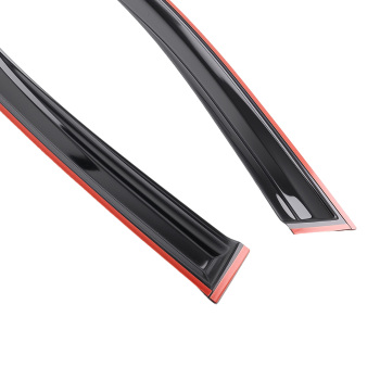 Acrylic Window Visors Rain Guards compatible for Toyota Highlander 2008-2013 Black Set of 4