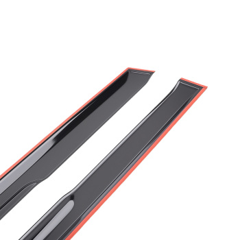 Acrylic Window Visors Rain Guards compatible for Toyota Highlander 2008-2013 Black Set of 4