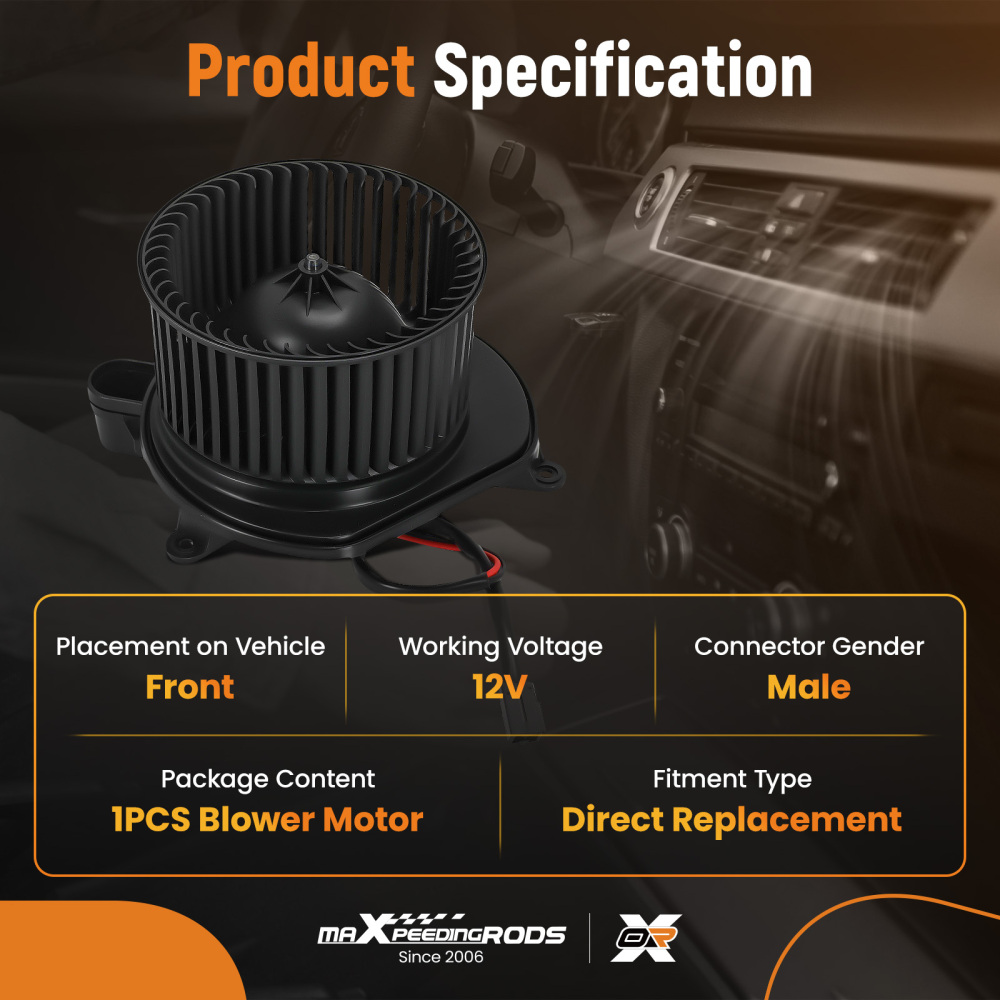 HVAC Heater Blower Motor Assembly compatible for Jeep Grand Cherokee WK 2005-2010 700168