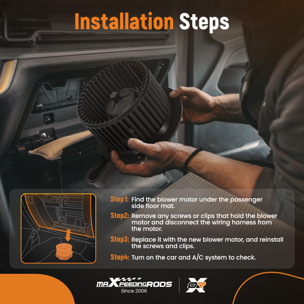 HVAC Heater Blower Motor with Fan compatible for Ford Explorer Sport Trac 2007-2010 700178