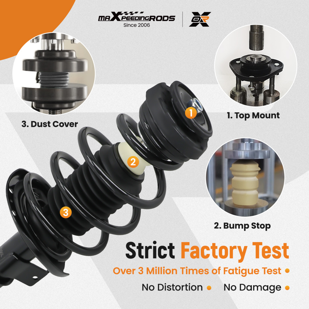 4pcs FrontRear Struts w/Coil Spring compatible for Chevrolet Camaro 2010-2012