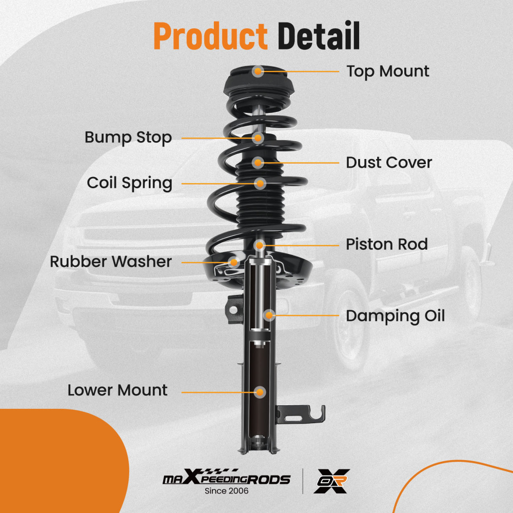 Front Rear Complete Shocks Struts Coil Spring compatible for Chevy Cruze 2012-2015