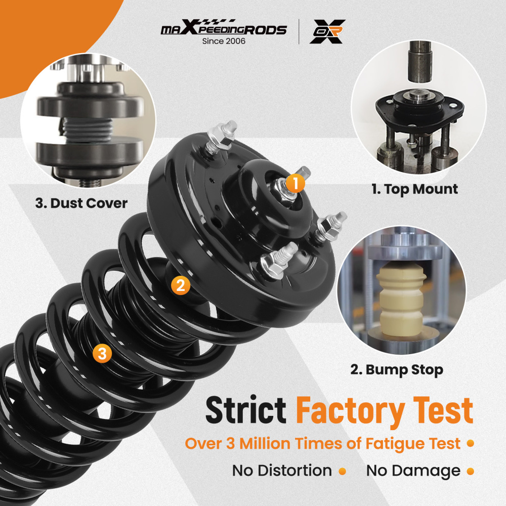 Pair Front Strut Spring compatible for Ford F-150 4WD 2015-2020 173032L 173032R 5.0L