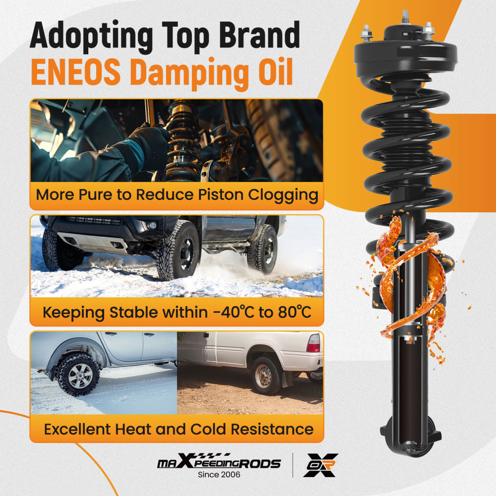 maXpeedingrods FrontRear Complete Struts Assembly compatible for Ford F-150 2015-2020