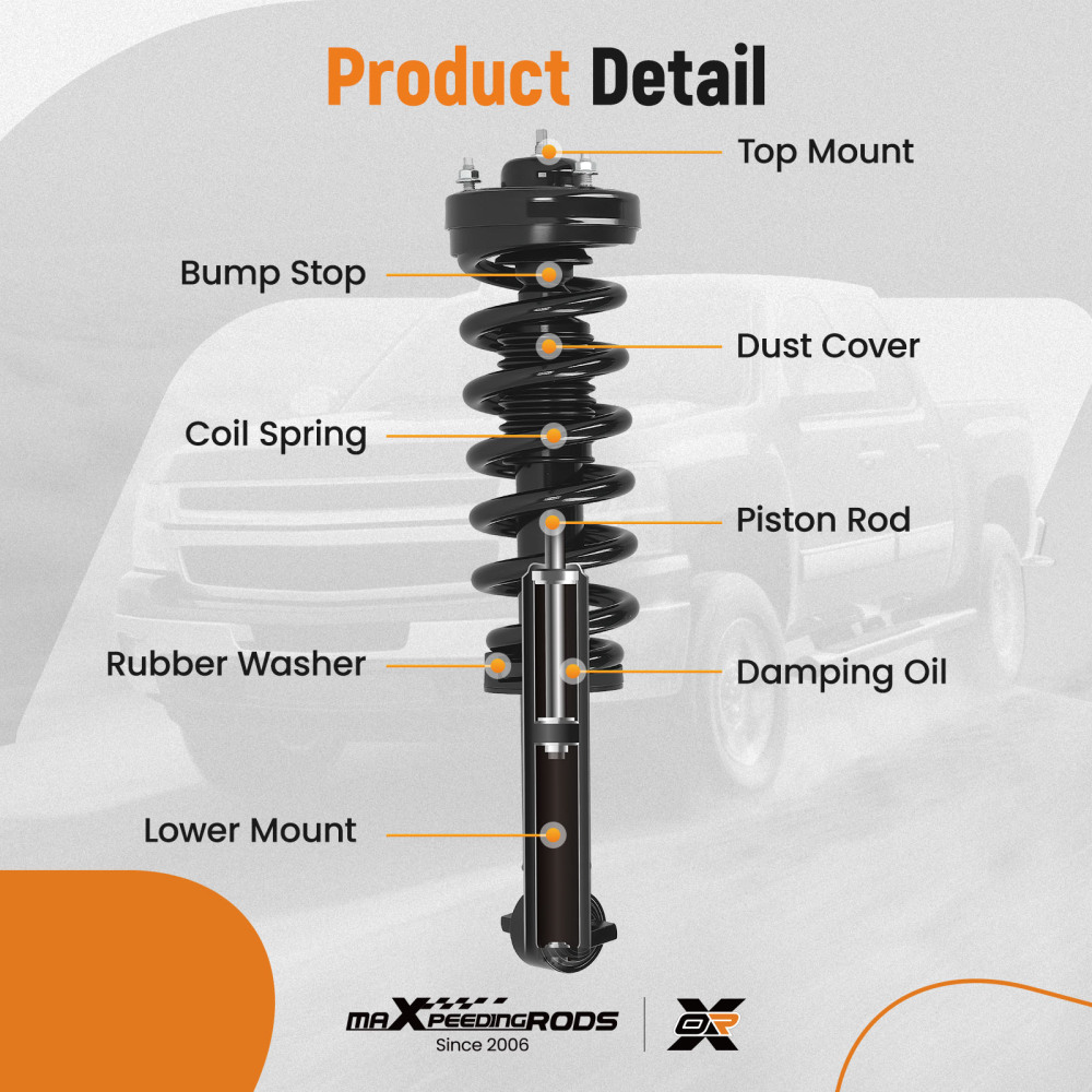 maXpeedingrods FrontRear Complete Struts Assembly compatible for Ford F-150 2015-2020