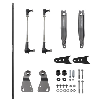 Rear Sway Bar Kit w/ Steel Arms compatible for Jeep Wrangler TJ 1997-2006 LJ TJ Unlimited