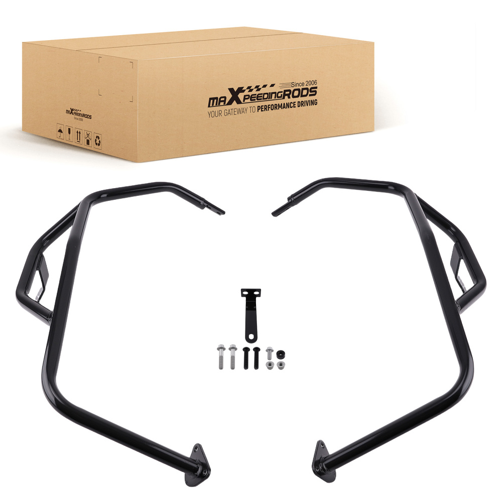 Engine Guard Crash Bar compatible for Kawasaki KLR650 2022 20203 2034 2025 Steel Black