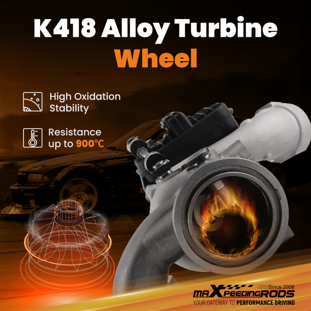 Turbocharger TD025 compatibile per VW Golf VII 1.4 TSI 150PS 2014-2021 04E145715B 04E145721P