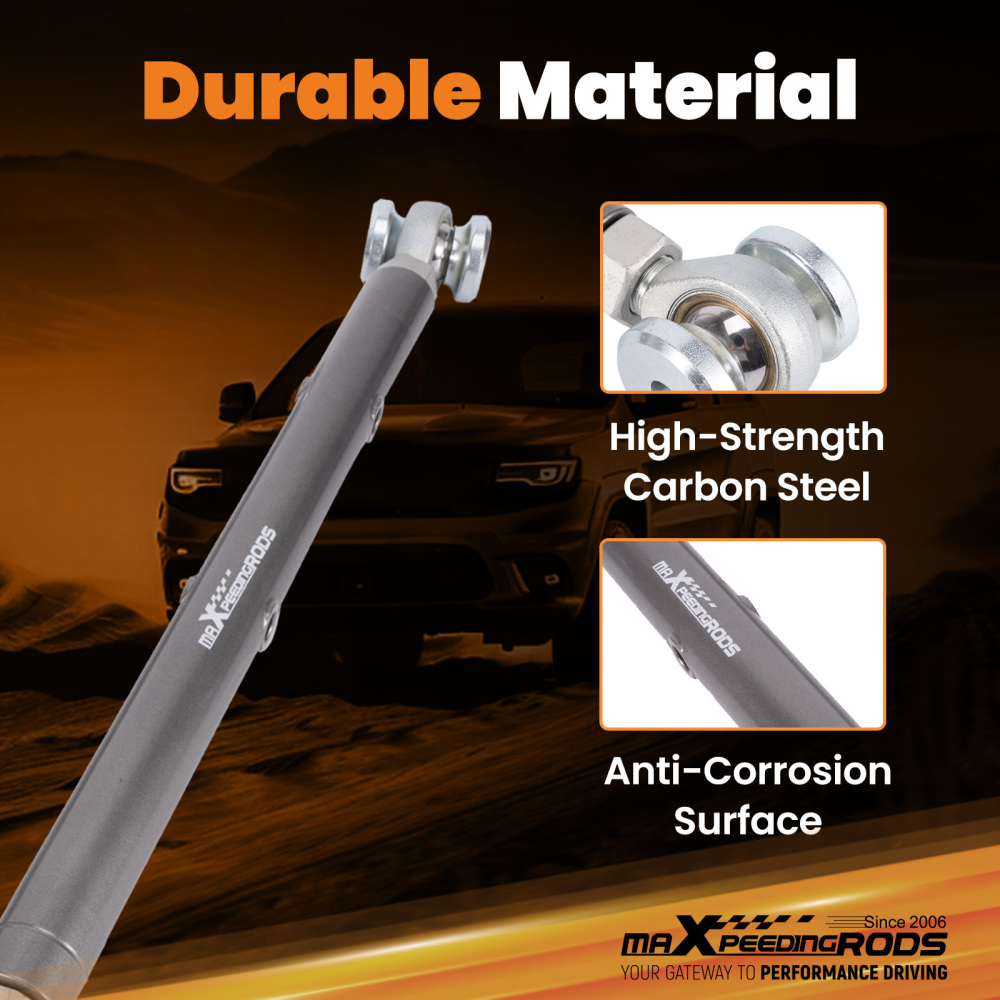 Adjustable Trailing Control Arms Kit compatible for GM A-Body 1967-1972 compatible for Chevelle Cutlass