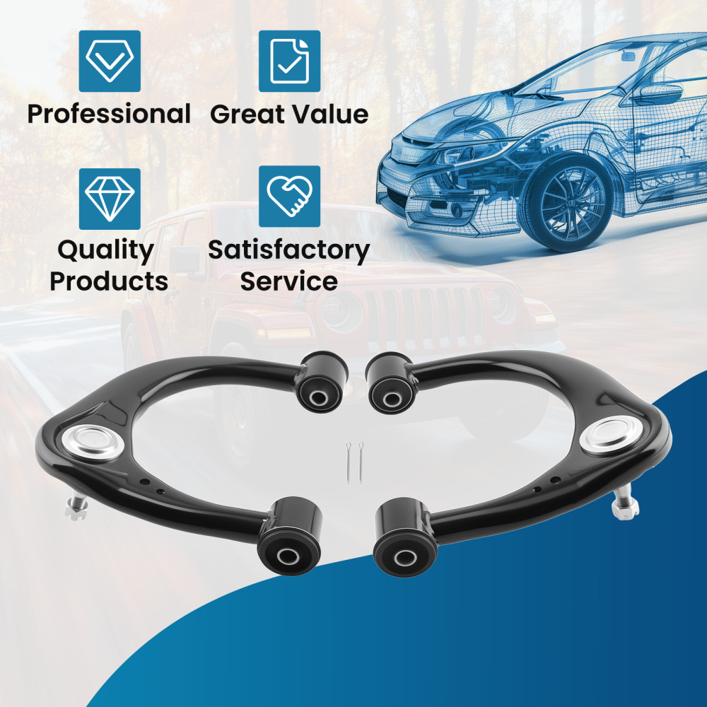 4WD Front Upper Control Arms W/ Ball Joints For 2005-2015 compatible for Toyota Tacoma K621475