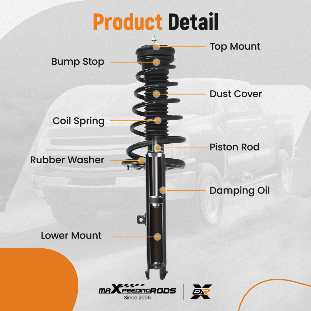 2PC Rear Quick Complete Strut Assembly For 2012-2017 compatible for Toyota Camry Hybrid LE XLE