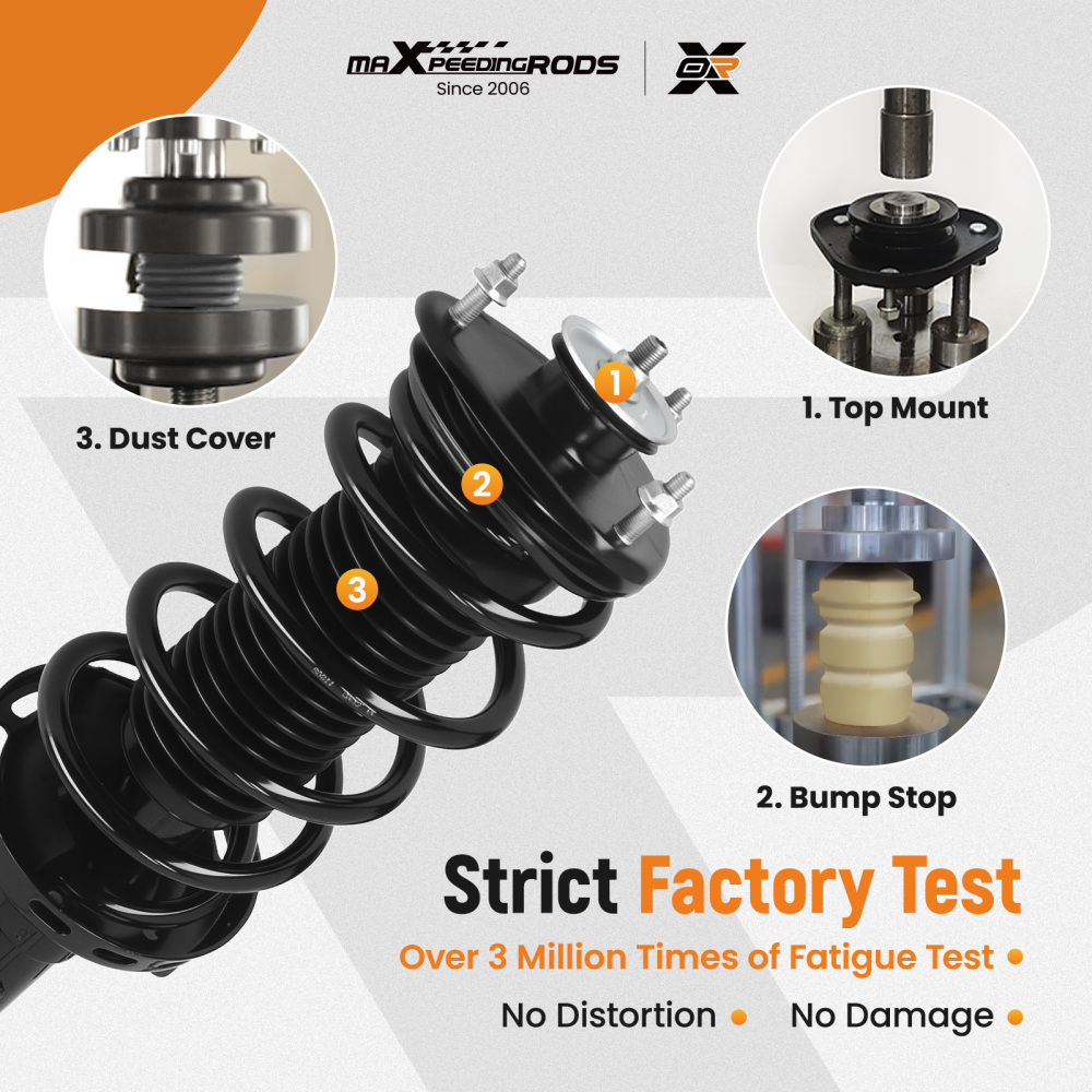 Pair L+R Front Complete Shocks Struts Assembly For 2011-2012 compatible for Honda Odyssey 3.5L