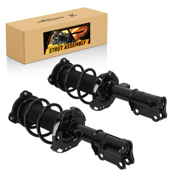 2x Front Left + Right Strut Spring compatible for Hyundai Elantra 17-20 compatible for Kia Forte 19-22 compatible for FWD