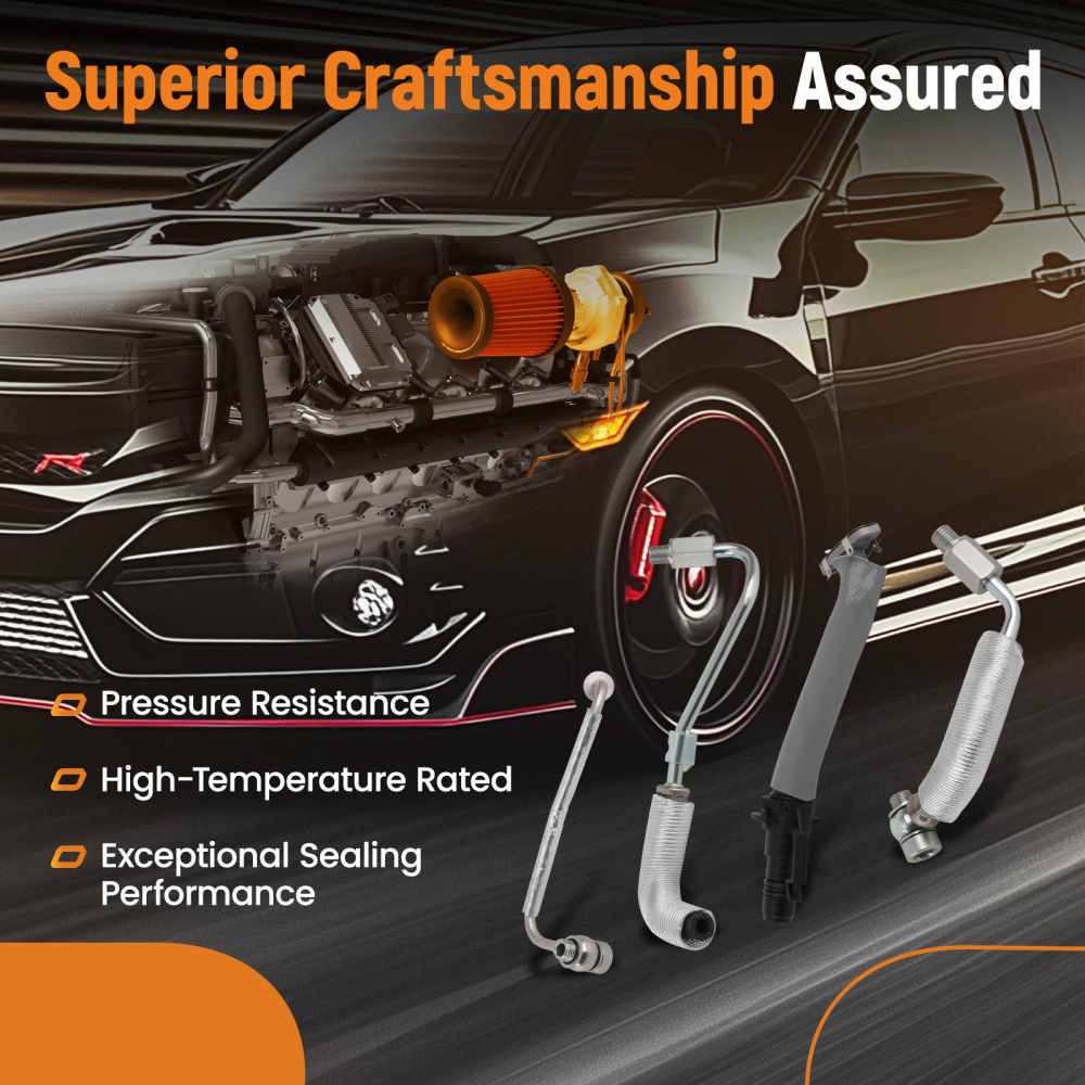 maXpeedingrods Turbo compatible for Charger Coolant Return Hose Line compatible for Chevy Trax 55567067