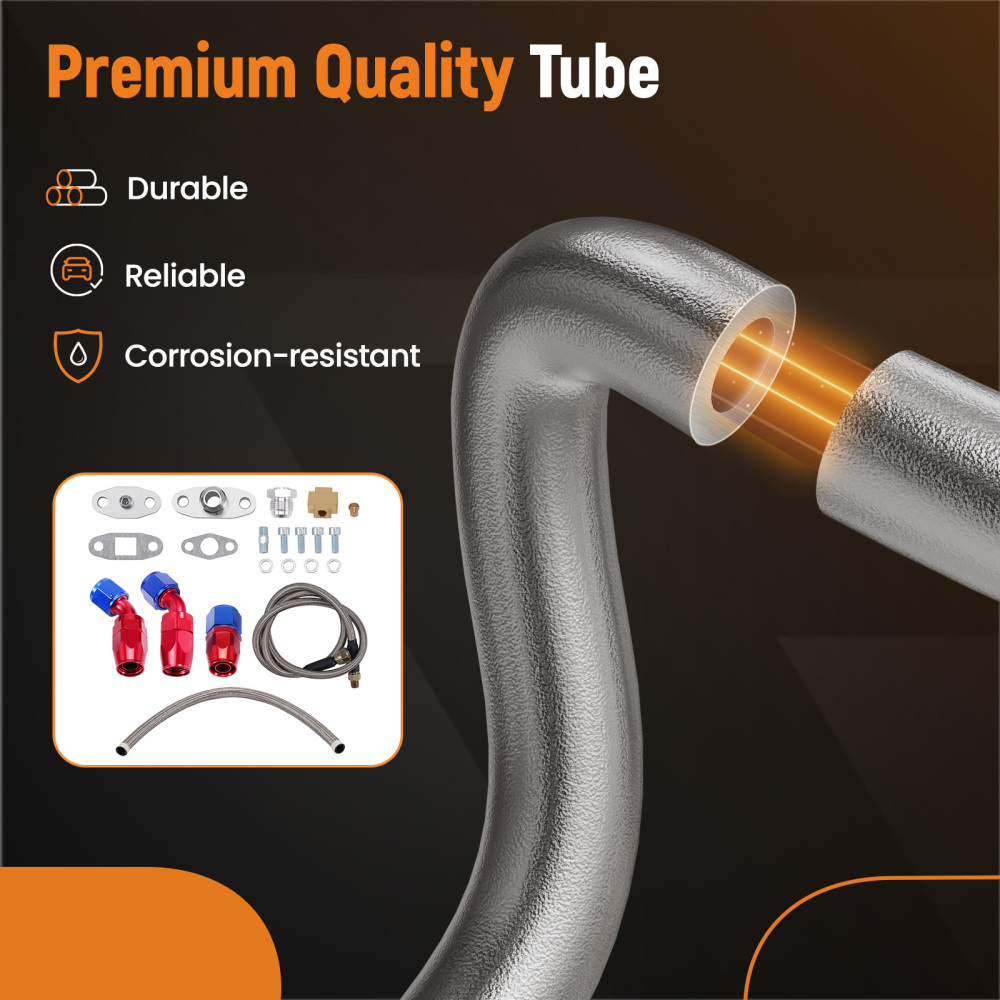 T3 T4 T70 T66 T04E Turbocharger Turbo Oil Feed Return Drain Line fitting kit SPT