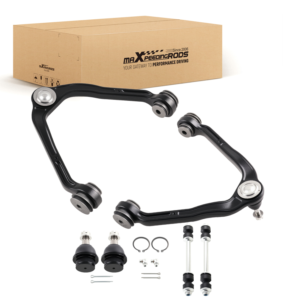 Front Upper Control Arms w/Ball Joint Sway Bars Kit for 1999-2006 compatible for Silverado 1500
