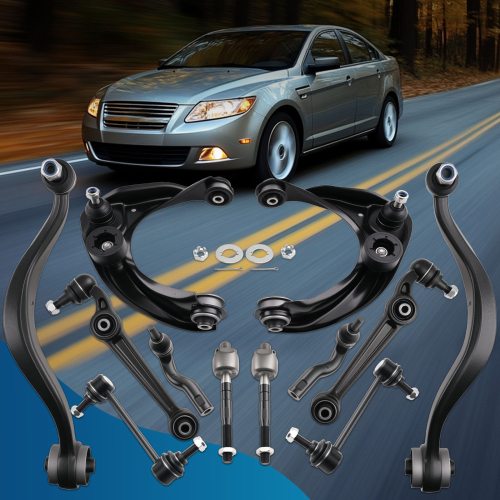 Front Lower Control Arms Ball Joints Sway Bars compatible for Ford Fusion compatible for Mercury Milan 