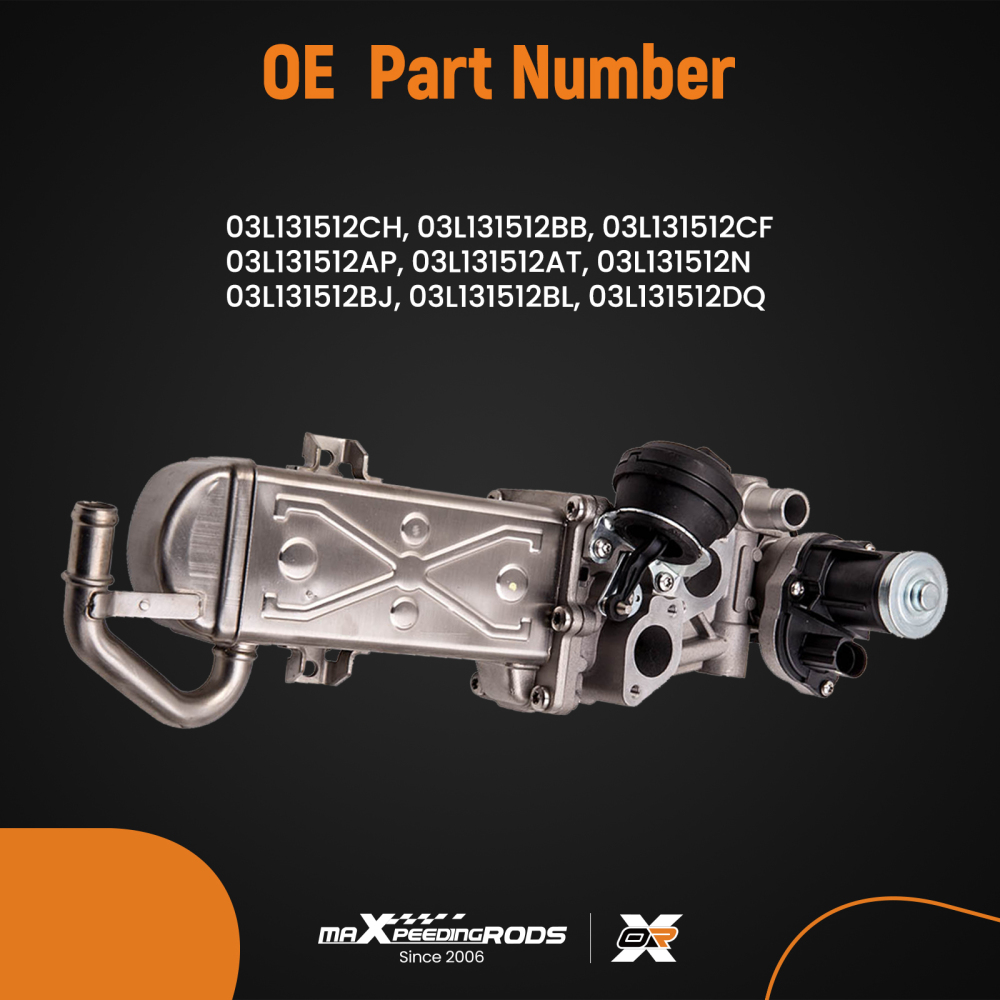 EGR Valve Cooler compatible for VW Audi Seat Skoda 1.6TDi 2.0TDi Diesel 03L131512CF AGR