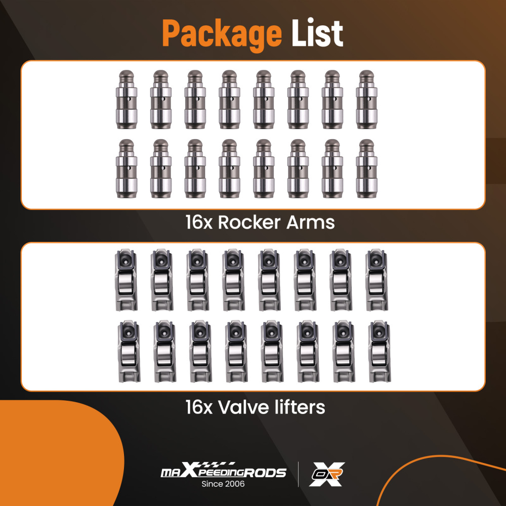16 ROCKER ARMS 16 Hydraulic compatible for Audi A3 compatible for VW Beetle compatible for Golf Jetta 2.0L 03L109521A