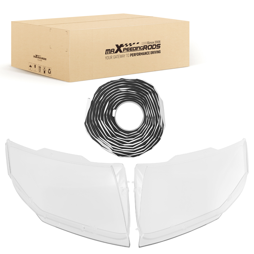 Headlight Lens Cover w/ Glue compatible for Cadillac CTS Compatible for Cadillac CTS-v Wagon 2011-2014