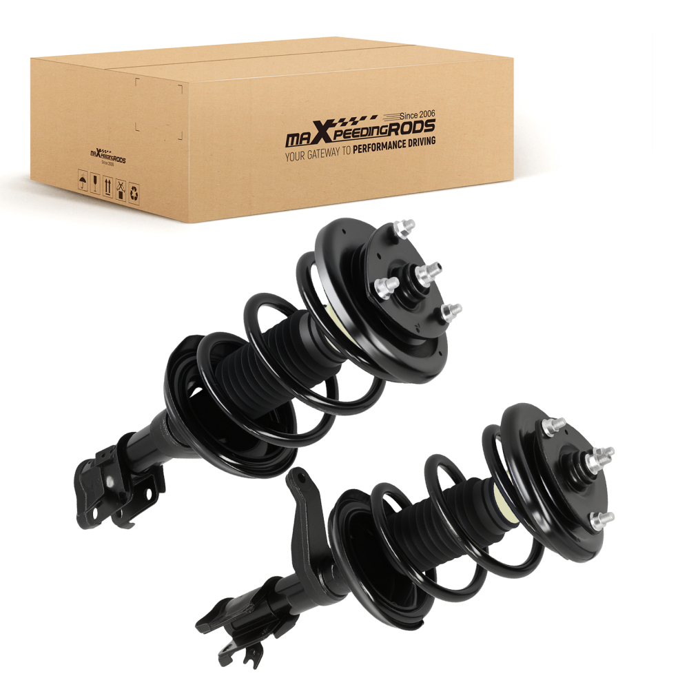 Front Complete Shock Strut w/ Coil Spring Assembly For 2002-2006 compatible for Honda CR-V 2.4L