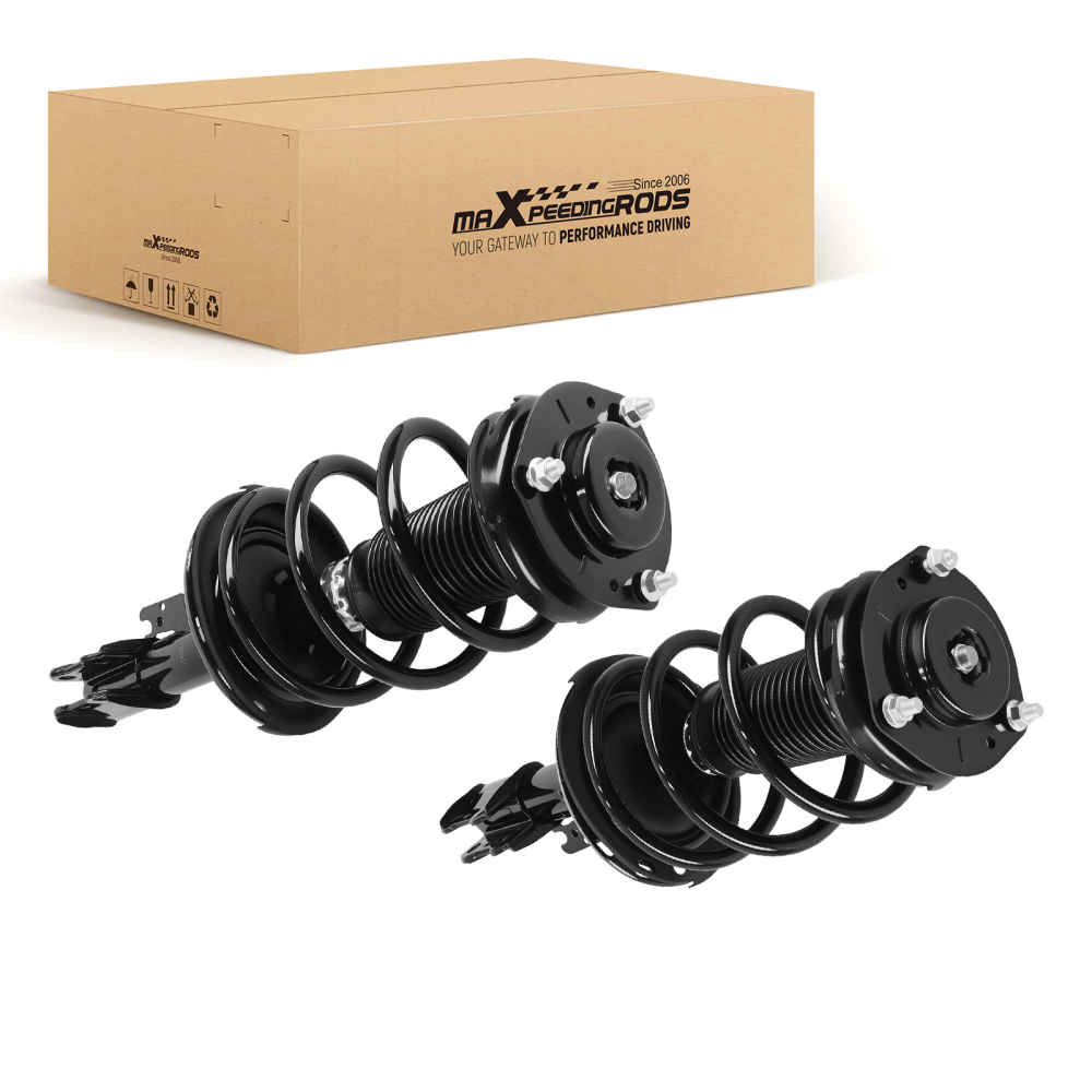 Pair Front Struts Coil Spring Suspension For 2008-11 compatible for Toyota Highlander FWD 3.5L