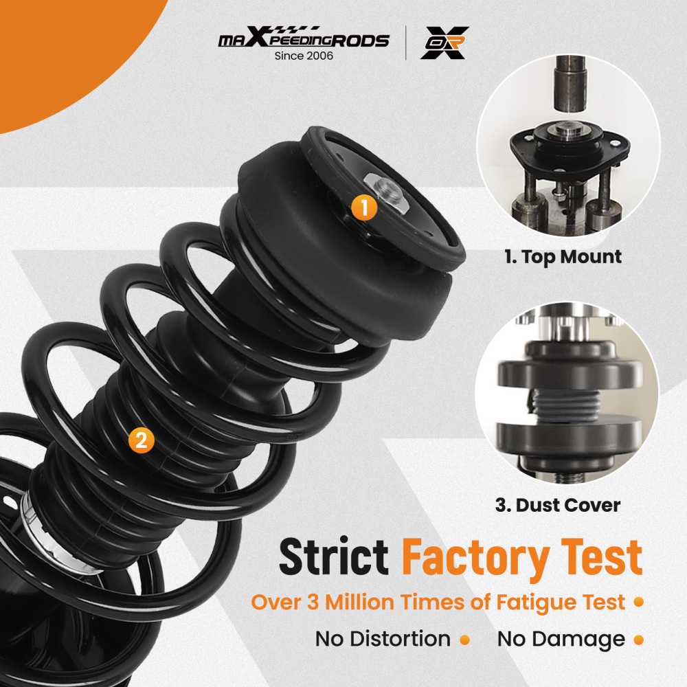 Pair Front Strut Spring Absorbers compatible for Chevrolet Cruze 12-15 Cruze Limited 16