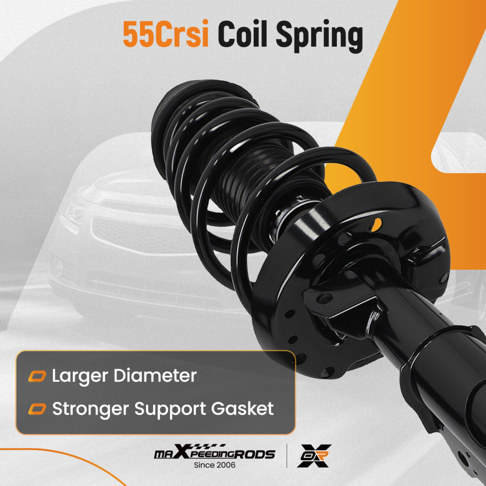 Pair Front Strut Spring Absorbers compatible for Chevrolet Cruze 12-15 Cruze Limited 16
