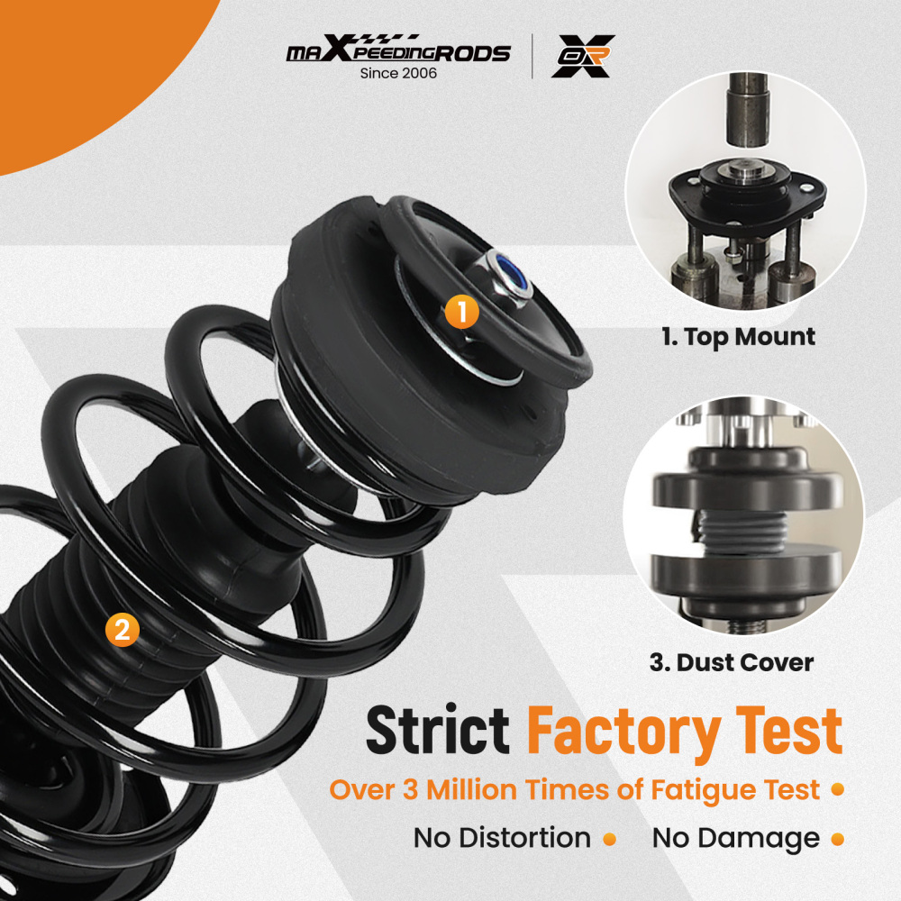 Pair Front Strut Spring Absorbers compatible for Chevrolet Camaro 2013-2015 3.6L 6.2L 7.0L