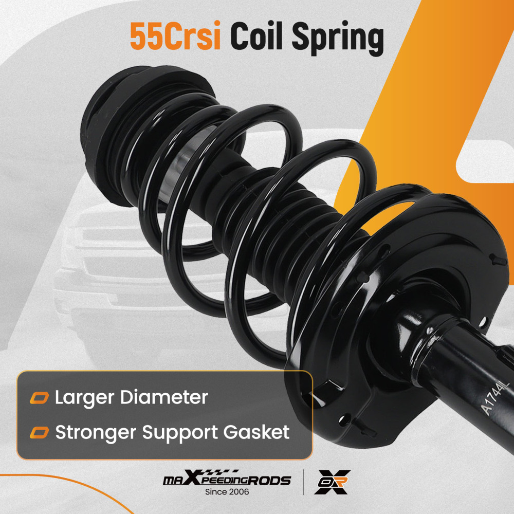 Pair Front Strut Spring Absorbers compatible for Chevrolet Camaro 2013-2015 3.6L 6.2L 7.0L