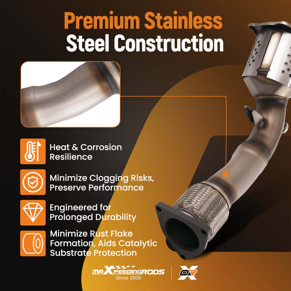 600CPSI Catalytic Converter compatible for Porsche Cayenne S 4.8L V8 2008-10 95511302230