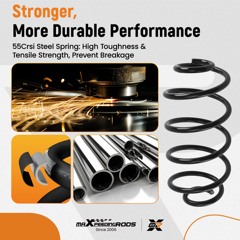 2x Rear Coil Springs compatible for Chevrolet Malibu GMC Caballero compatible for Buick Oldsmobile Pontiac