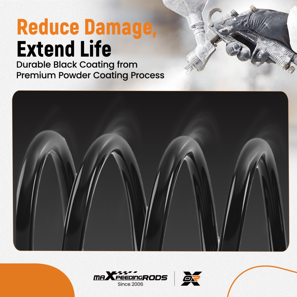 2x Rear Coil Springs compatible for Chevrolet Malibu GMC Caballero compatible for Buick Oldsmobile Pontiac