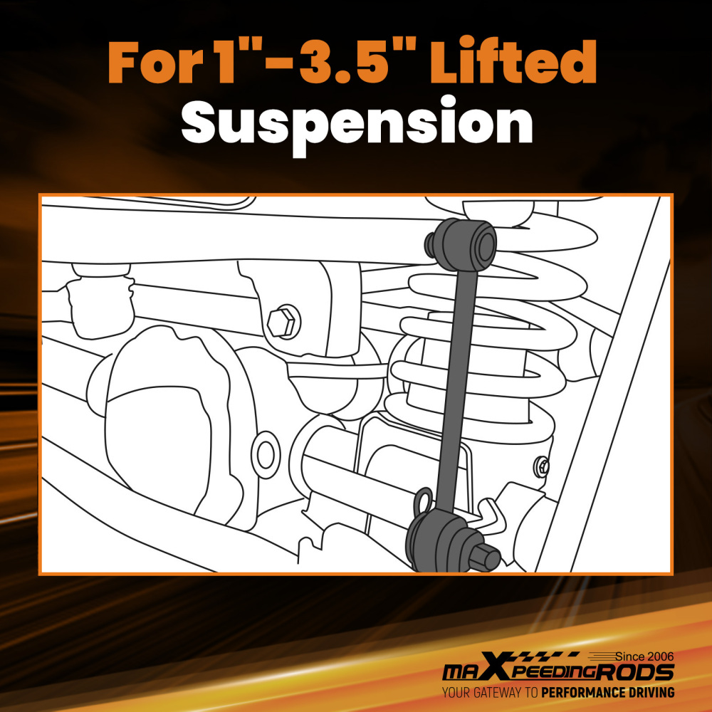 Rear LR Sway Bar End Links 1-3.5Inch lift For 2007-2021 compatible for JEEP Wrangler JKJL