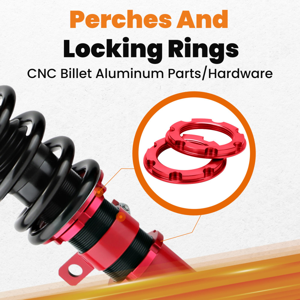 24 Ways Coilovers Shock Struts compatible for Toyota Celica 2000-06 Adj. Damper Absorbers Lowering Kit