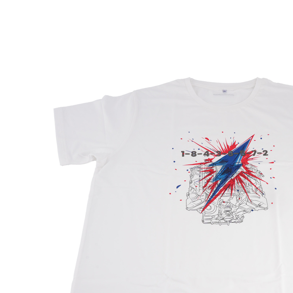 V8 Engine Graphic T-Shirt For Car Enthusiasts Gearheads V8 Engine Cool T-Shirt,Size 2XL