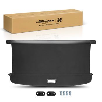 Black Cover Retractable compatible for Audi Q3 12-15 1315Q3 Rear Parcel Shelf Luggage