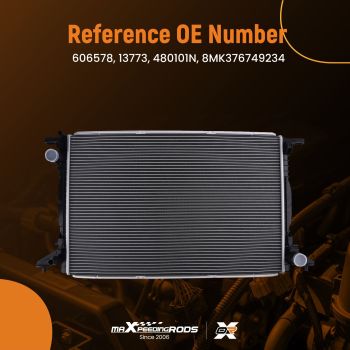 Aluminum Radiator compatible for Audi A6 Allroad A7 Sportback Q8 2019-2023 8W0121251H