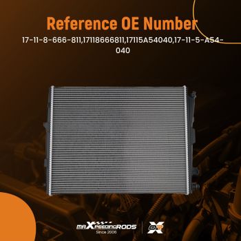 Aluminum Radiatorfor compatible for BMW 330e xDrive Base 2021-2024 2.0L Hybrid 17118666811