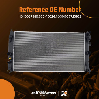 26.53 Radiator compatible for Toyota Corolla Prius L4 1.8L 2022-2023 TO3010377