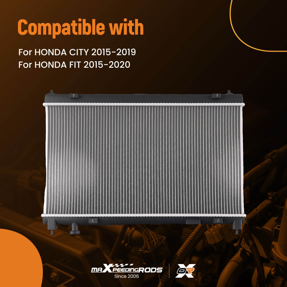 Aluminum Core Radiator compatible for Honda City 2015-2019 DPI13451 Single Row MT