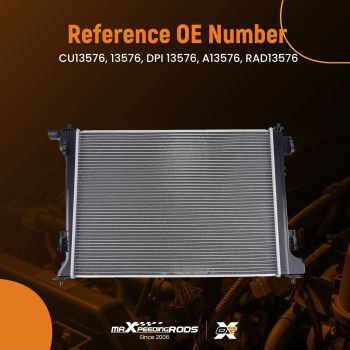 Aluminum Radiator compatible for Hyundai Tucson 2.0/2.4L 16-21 CU13576 Direct Replacement